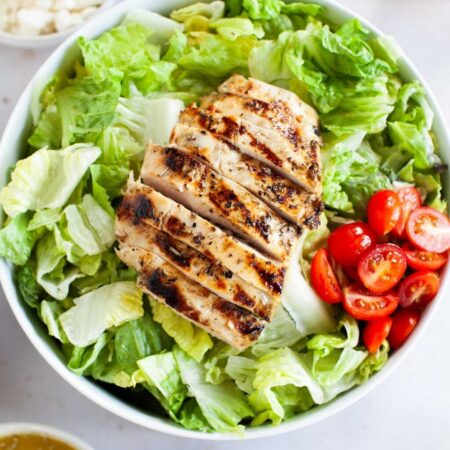 Grilled Chicken on Garden Salad (White Meat)
