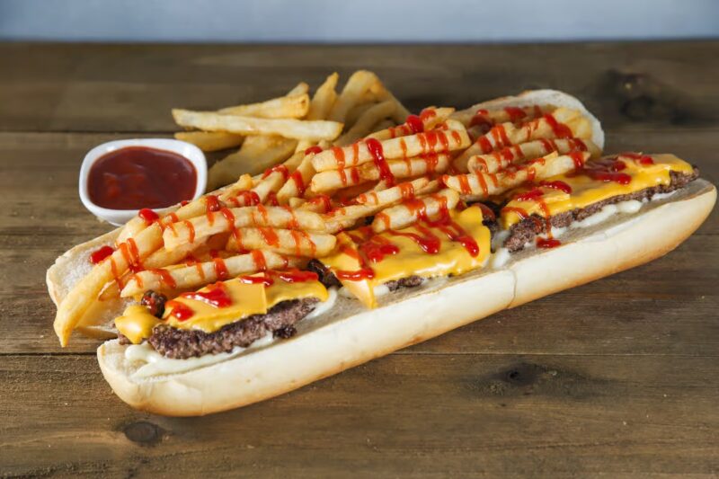Italian cheese burger