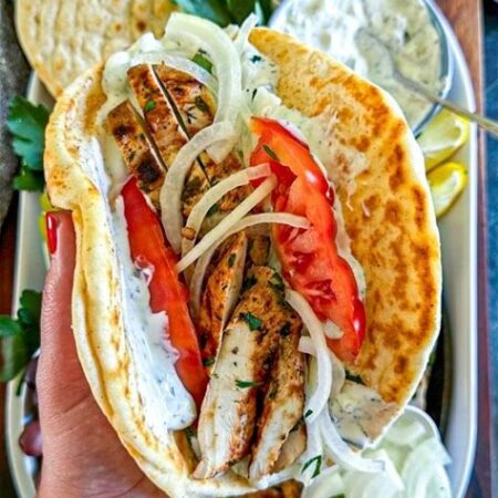 Grilled Chicken on Pita